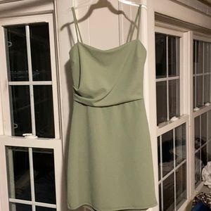 Sage Green Homecoming Dress